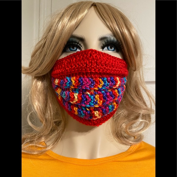 Hand-knitted Face Mask - Picture 9 of 12